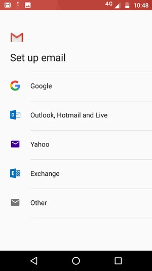 Select Outlook, Hotmail and Live