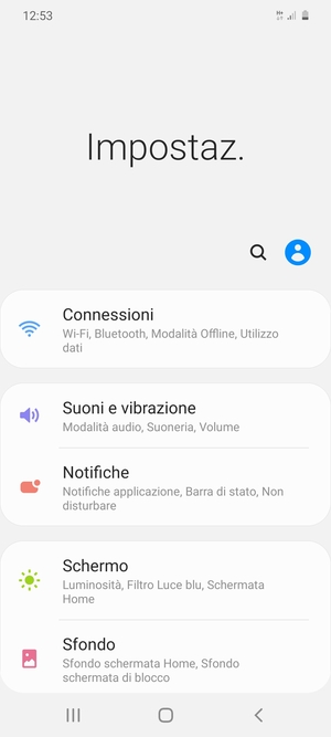 Seleziona Connessioni
