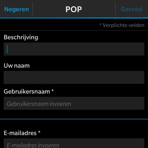Voer uw e-mailgegevens in