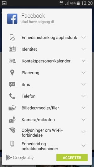 Vælg ACCEPTER