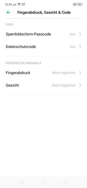 Wählen Sie Sperrbildschirm-Passcode