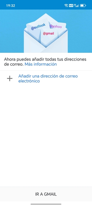 Seleccione Añadir una dirección de correo electrónico