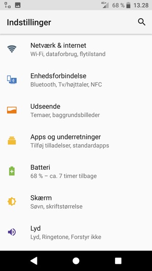 Vælg Netværk & internet