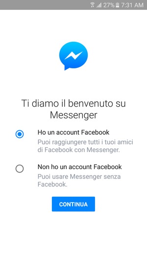 L'app è pronta per l'uso