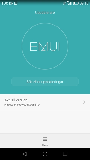 Välj Sök efter uppdateringar