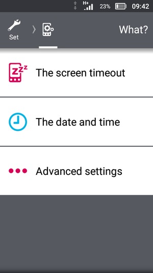 Scroll to and select Advanced settings