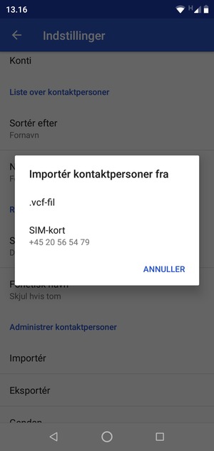 Vælg SIM-kort