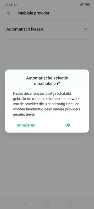 Selecteer Uit