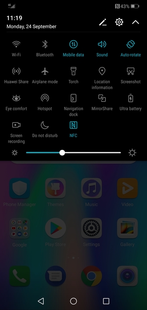 Select the Settings button
