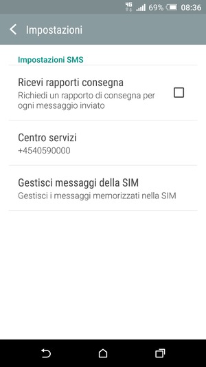 Seleziona Centro servizi