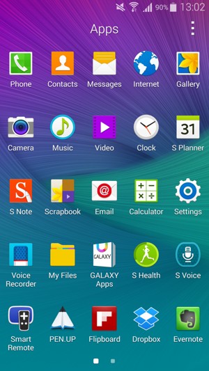 Scroll to and select Settings