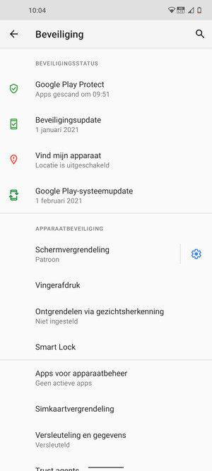 Selecteer Simkaartvergrendeling