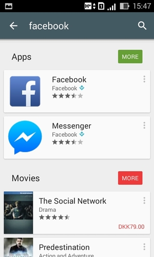 Select the app