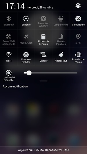 Sélectionnez le bouton Paramètres