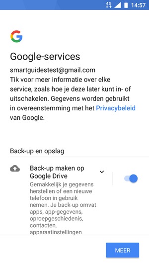 Selecteer MEER