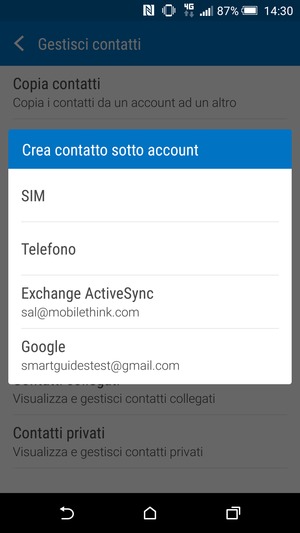 Seleziona Google