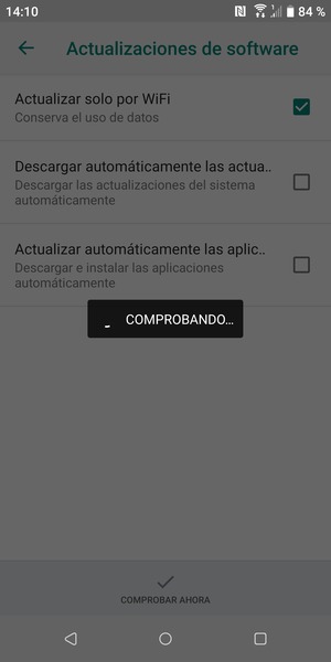 Espere a que la búsqueda termine