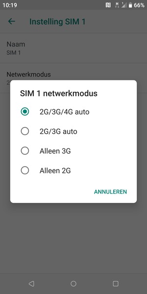Selecteer uw voorkeursoptie