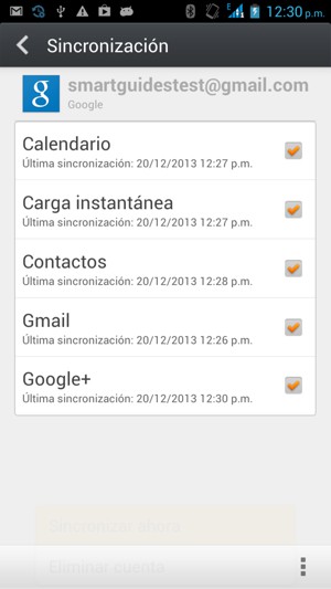 Su información será sincronizada