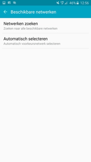 Selecteer Netwerken zoeken