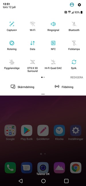 Svep åt vänster