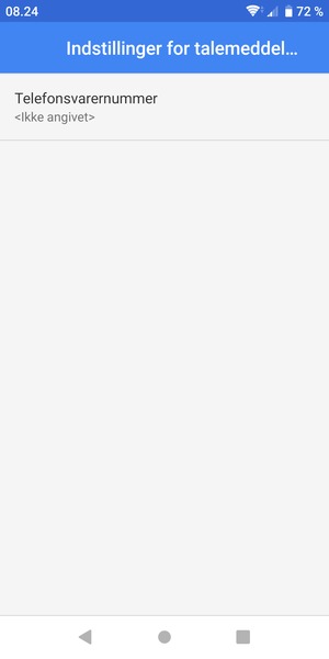 Vælg Telefonsvarernummer