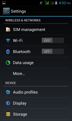Select SIM management
