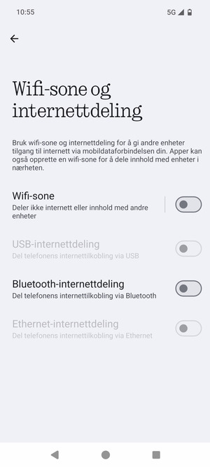 Velg Wifi-sone