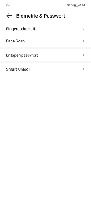 Wählen Sie Entsperrpasswort