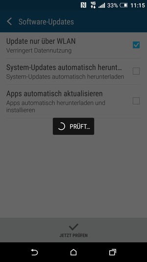 Warten Sie, bis die Suche abgeschlossen ist