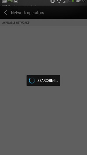 Wait for the search to finish