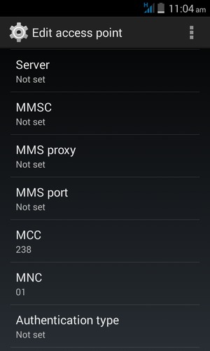 Select the Menu button