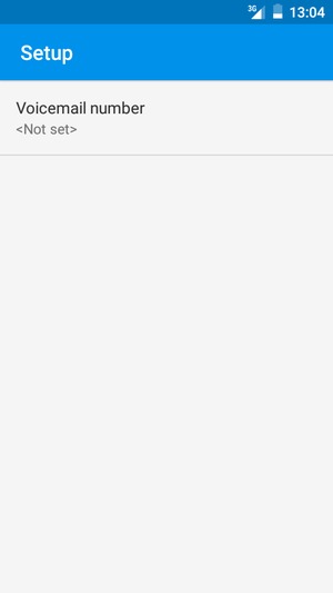 Select Voicemail number
