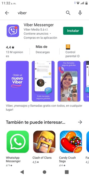 Seleccione la aplicación
