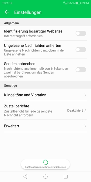 Wählen Sie Erweitert