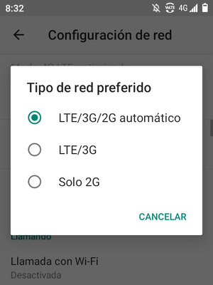 Seleccione la opción deseada