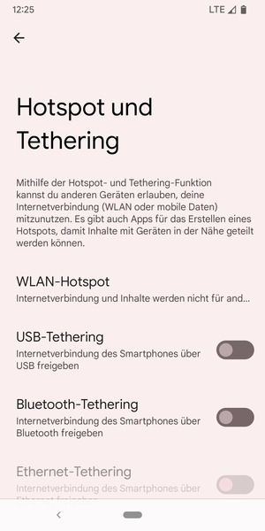 Wählen Sie WLAN-Hotspot