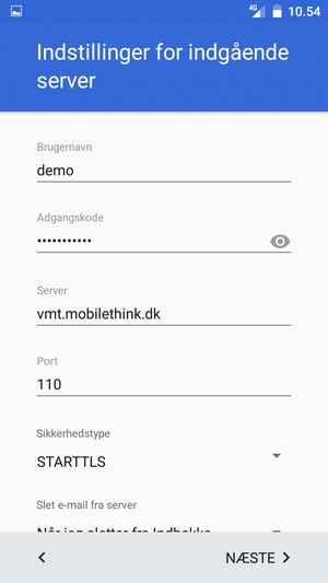 Vælg Sikkerhedstype