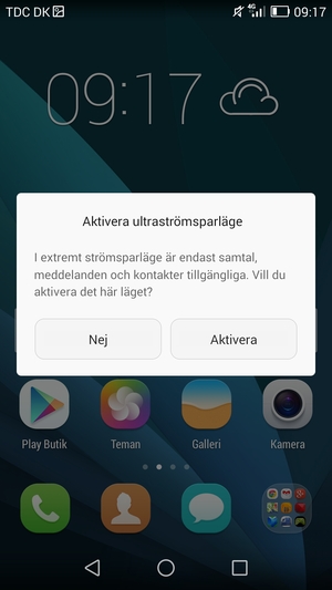 Välj Aktivera