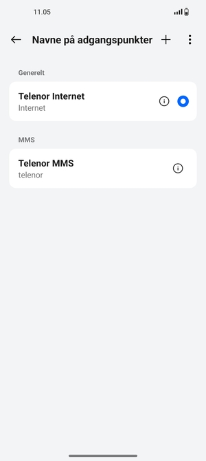 Vælg Menu-knappen