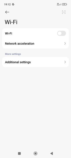 Turn on Wi-Fi