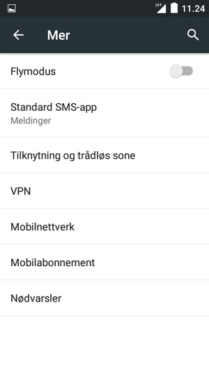 Velg Mobilnettverk