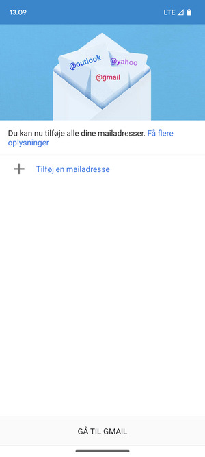 Vælg Tilføj en mailadresse