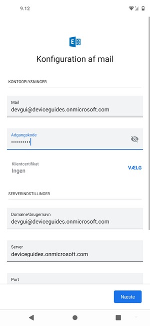 Indtast din adgangskode