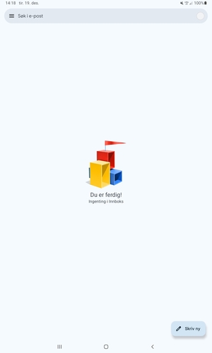 Gmail er klar til bruk