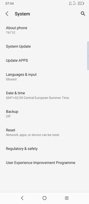 Select Backup