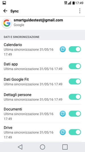 Le tue informazioni verranno sincronizzate