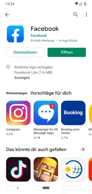 Wählen Sie Öffnen
