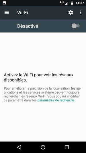 Activer le Wi-Fi
