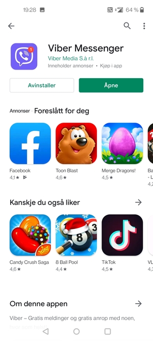 Velg Åpne